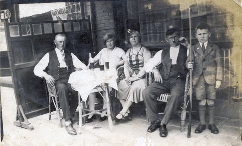 Op het terras